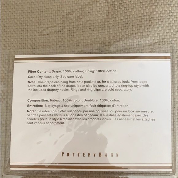 Pottery barn 2 drapes. - Picture 3 of 3